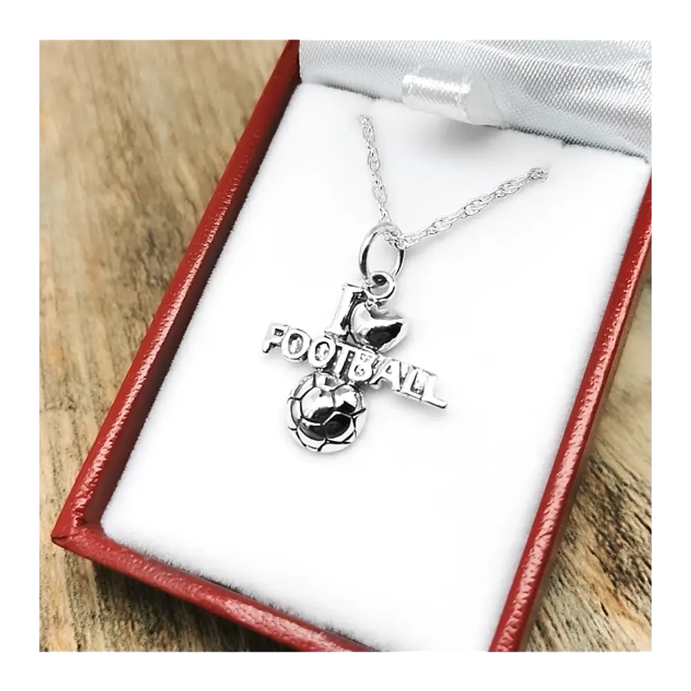 Colgante pasion futbol en plata 950