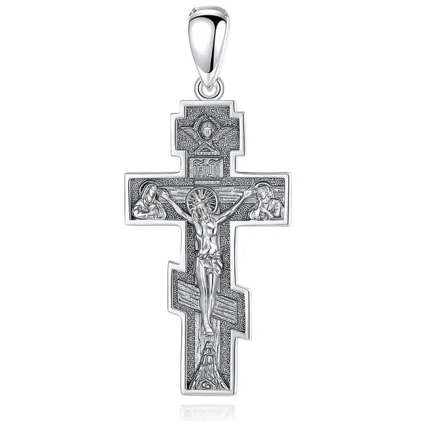 Colgante cruz de caravaca en plata 925