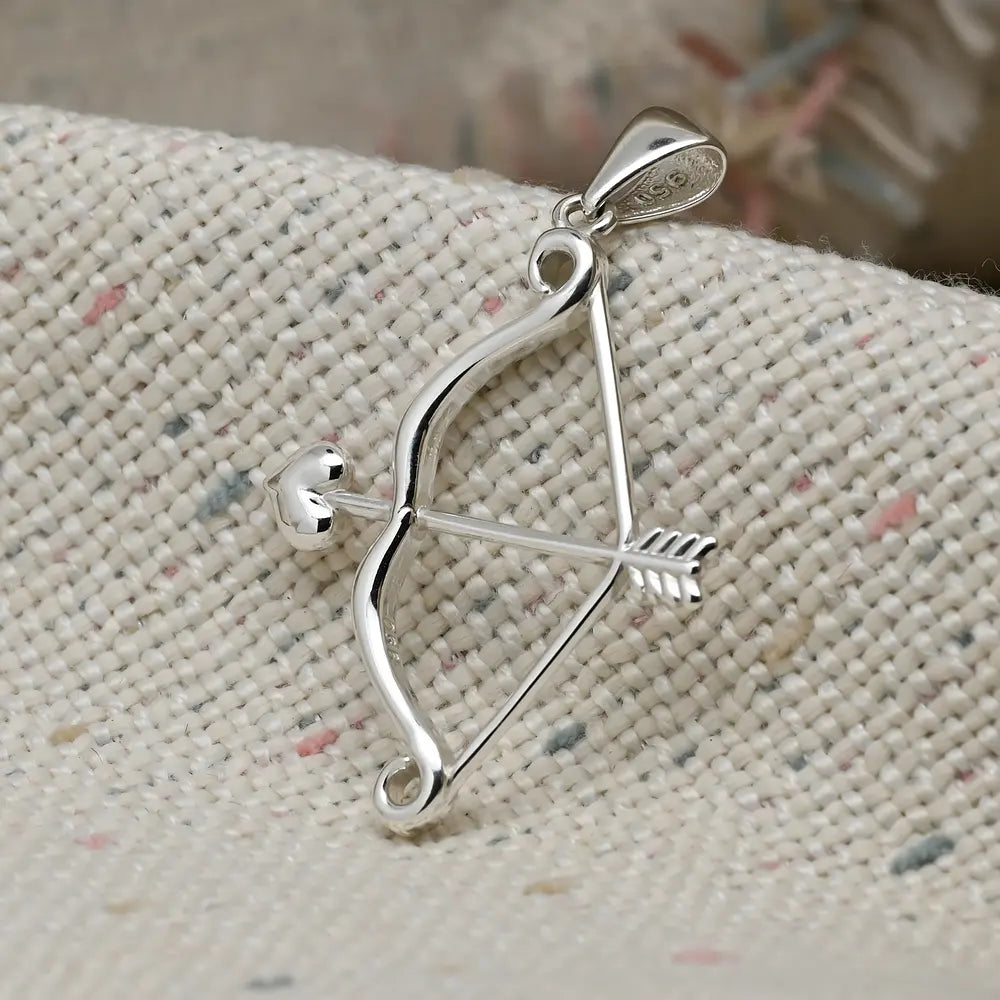 Colgante arco san valentin en plata 950