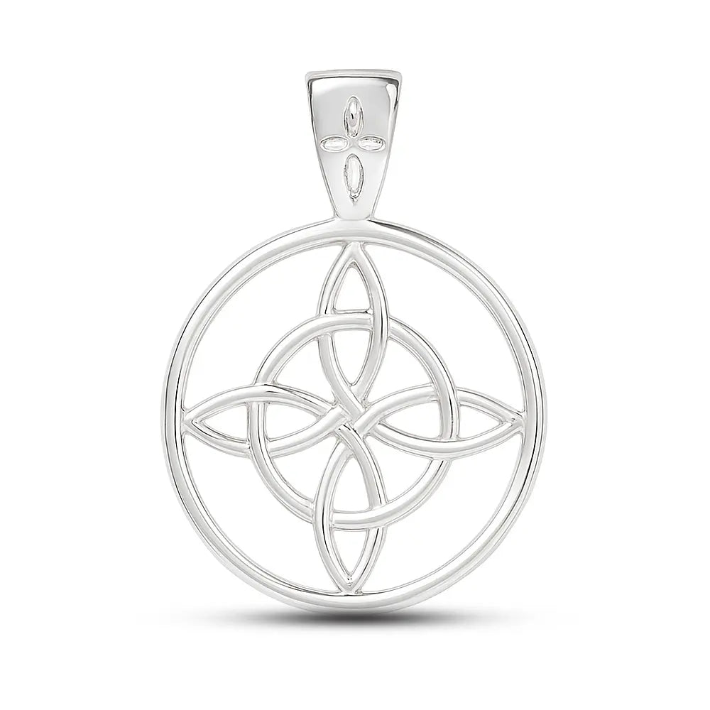 Colgante nudo de brujas en plata 950