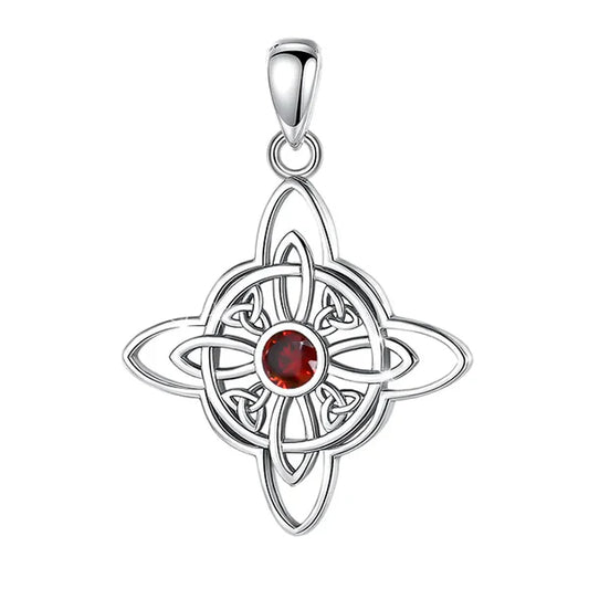 Colgante nudo de brujas en plata 925