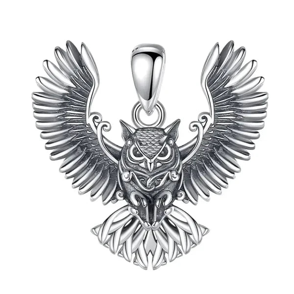 Colgante de buho en plata 925