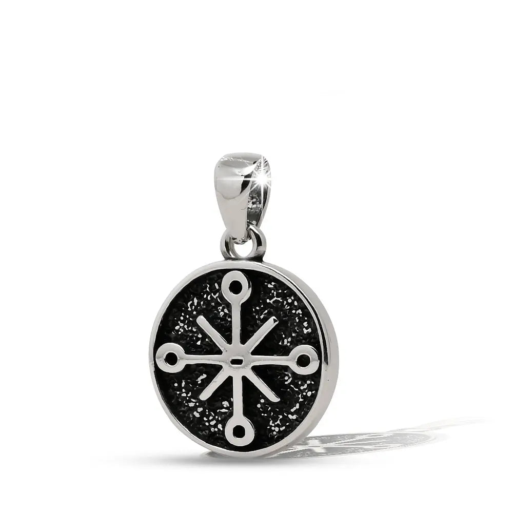 Colgante runa de la protección en plata 950