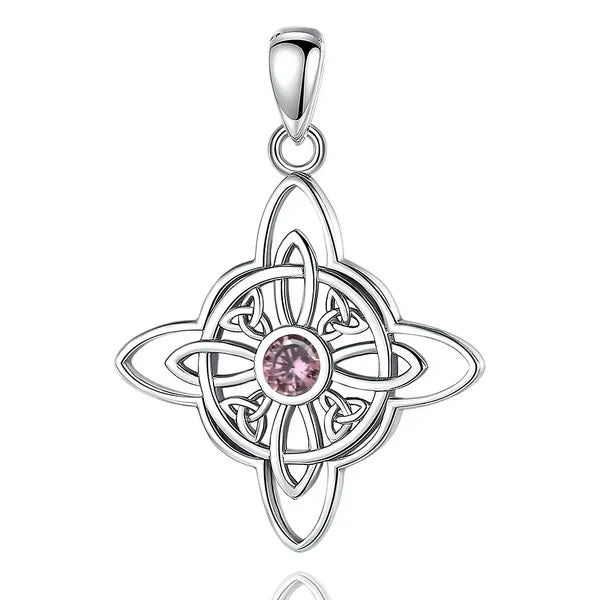 Colgante nudo de brujas en plata 925