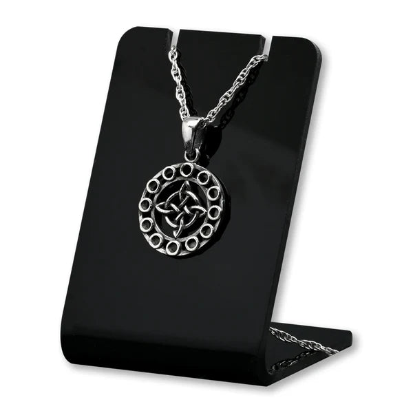 Colgante nudo de brujas ciclo lunar en plata 925