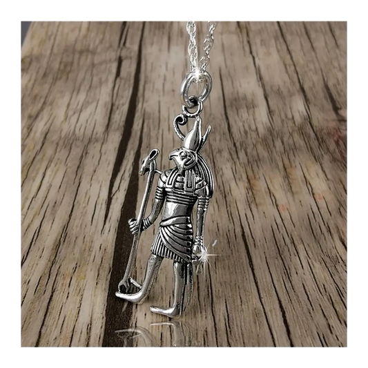 Colgante anubis grande en plata 950