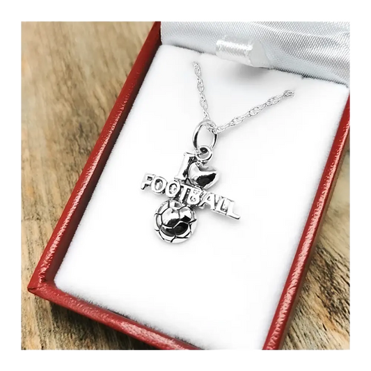 Colgante pasion futbol en plata 950