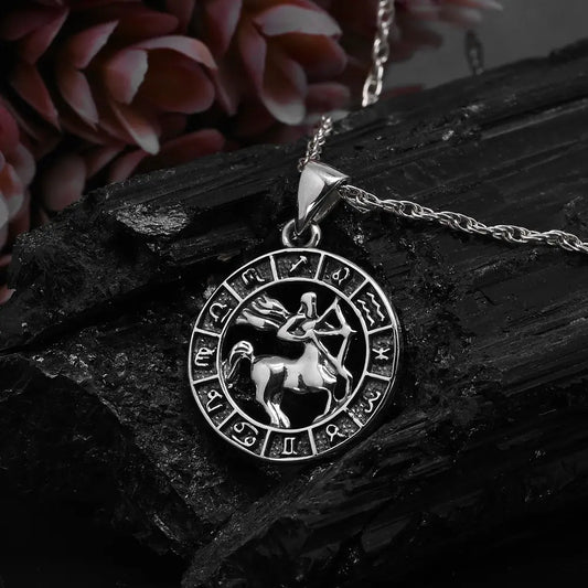 Colgante signo sagitario en plata 950