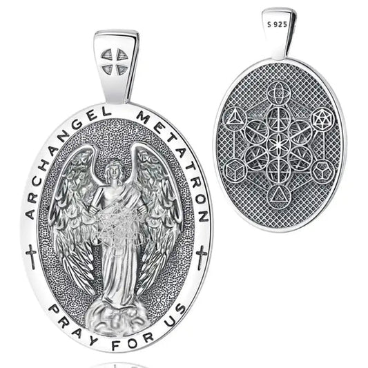 Colgante arcangel metatron en plata 925
