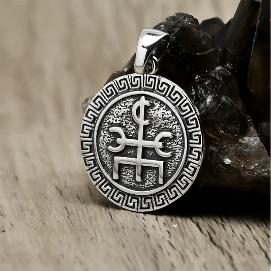 Colgante runa del mago en plata 950