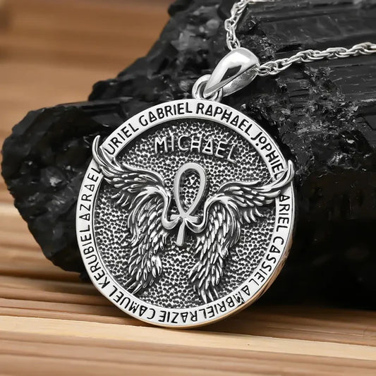 Colgante 7 arcangeles en plata 925