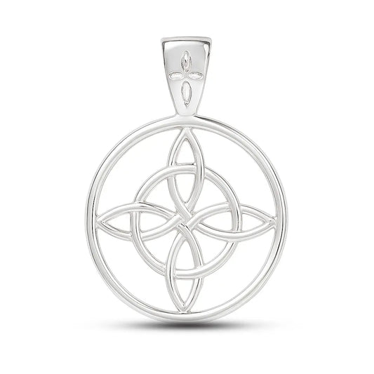 Colgante nudo de brujas en plata 950