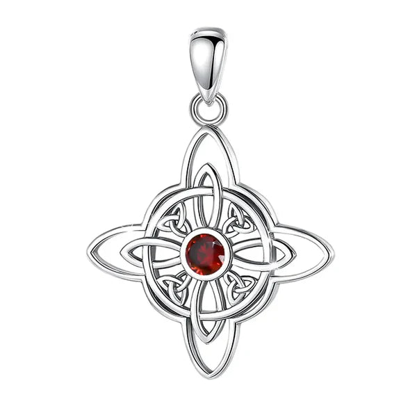 Colgante nudo de brujas en plata 925