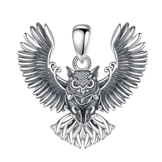 Colgante de buho en plata 925