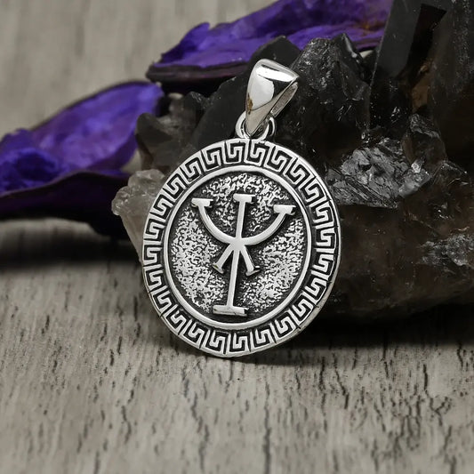 Colgante runa de la prosperidad en plata 950