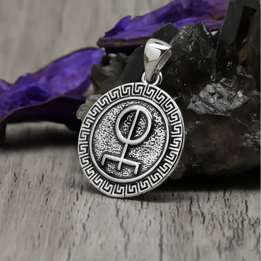 Colgante runa del amor en plata 950