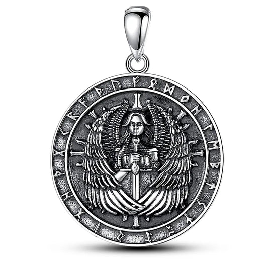 Colgante escudo vikingo en plata 925