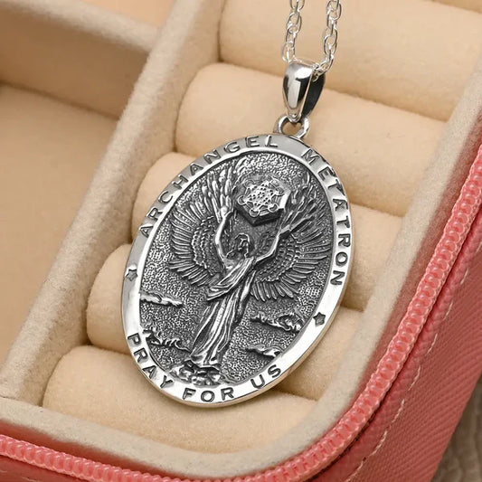 Colgante arcangel metatron en plata 925