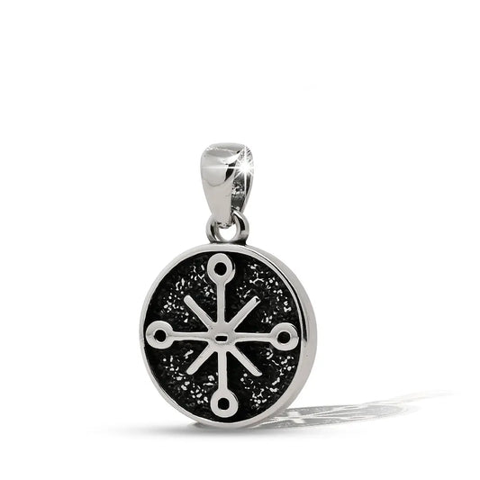 Colgante runa de la protección en plata 950