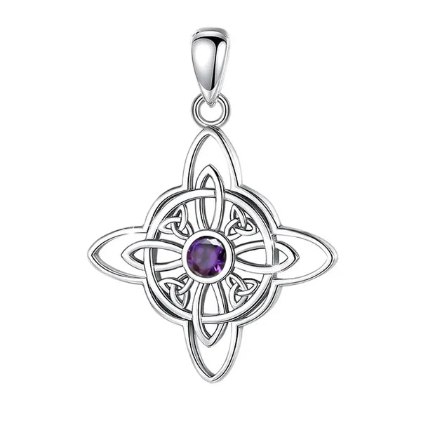 Colgante nudo de brujas en plata 925