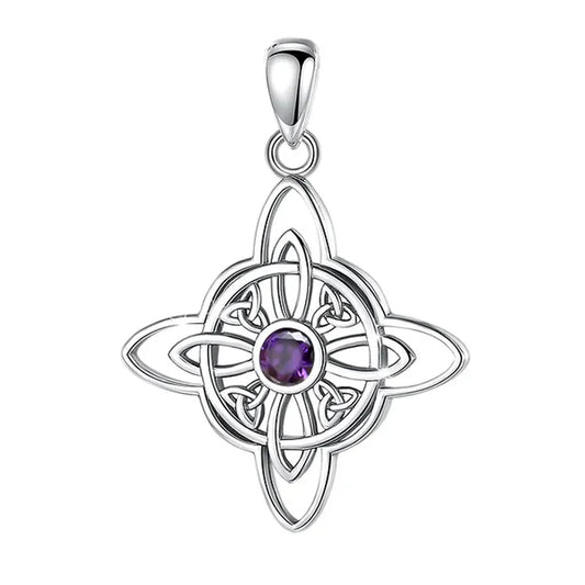 Colgante nudo de brujas en plata 925