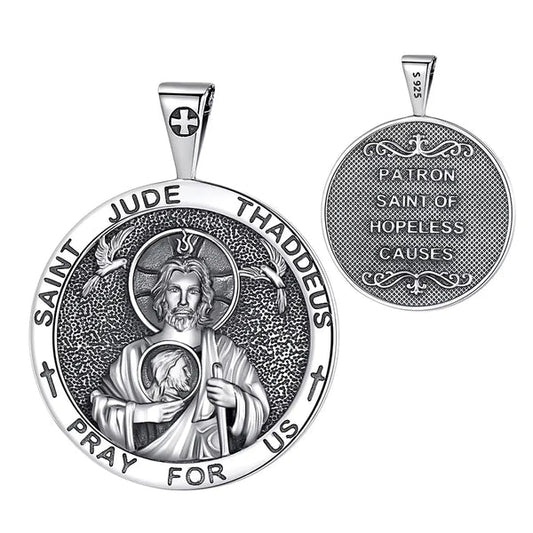 Colgante san judas en plata 925