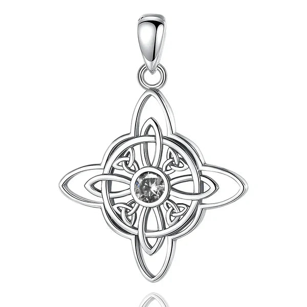 Colgante nudo de brujas en plata 925