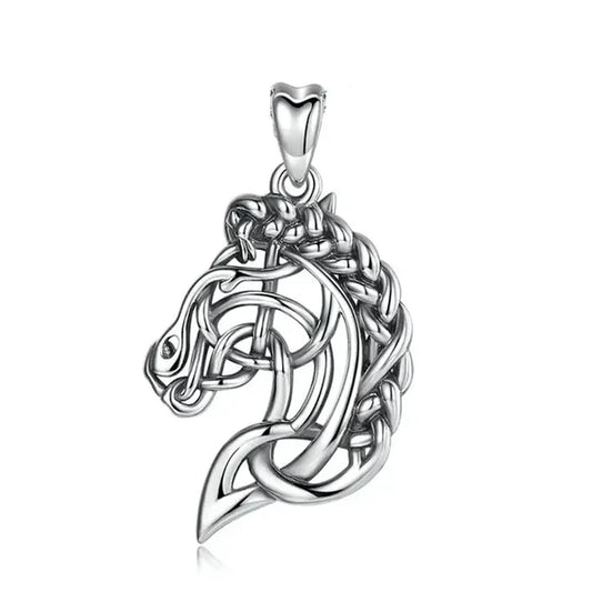 Colgante cabeza de caballo en plata 925