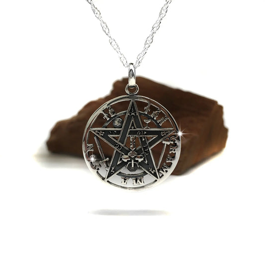 Colgante tetragrammaton calado en plata 950