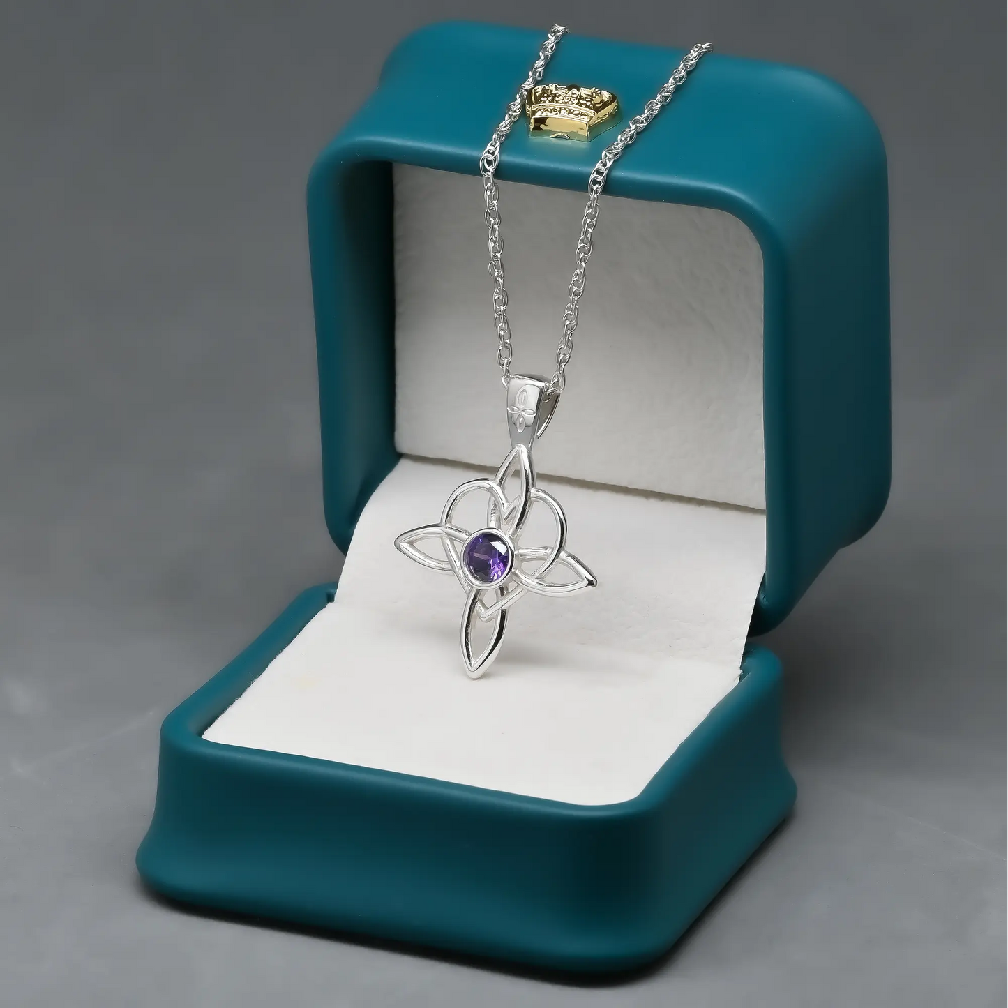 Colgante nudo de brujas del amor en plata 950