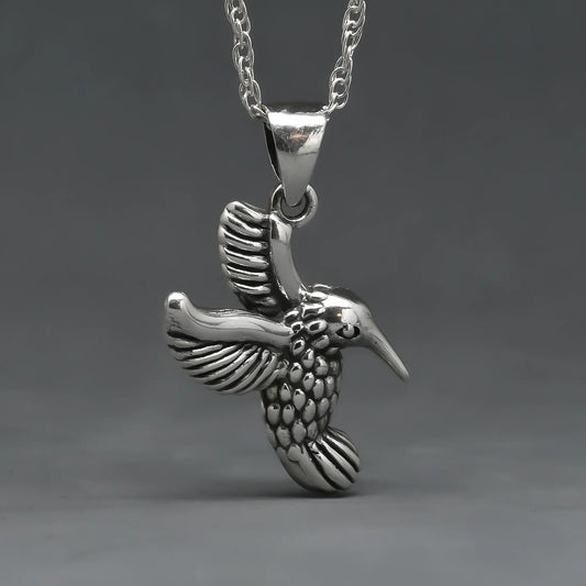 Colgante colibrí en plata 950