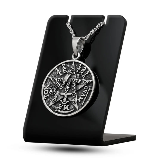 Colgante tetragrammaton en plata 950
