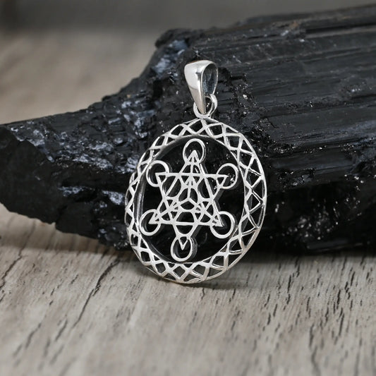 Colgante metatron en plata 950