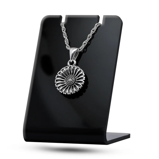 Colgante girasol en plata 950