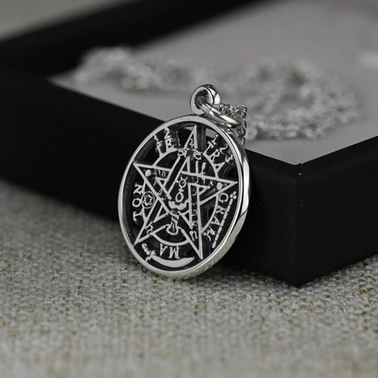 Colgante tetragrammaton en plata 950