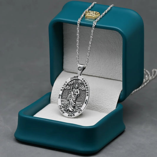 Colgante san judas en plata 925