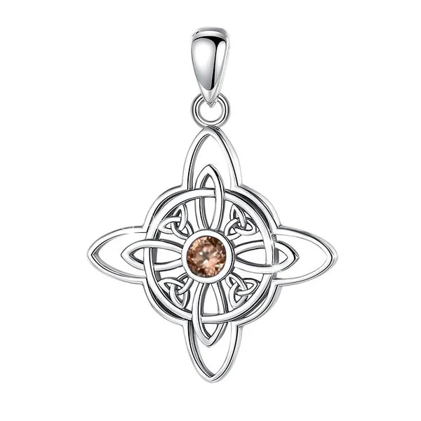 Colgante nudo de brujas en plata 925