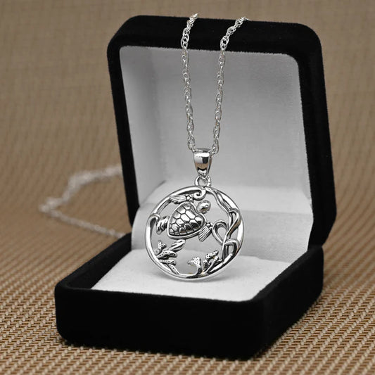 Colgante de tortuga en plata 925