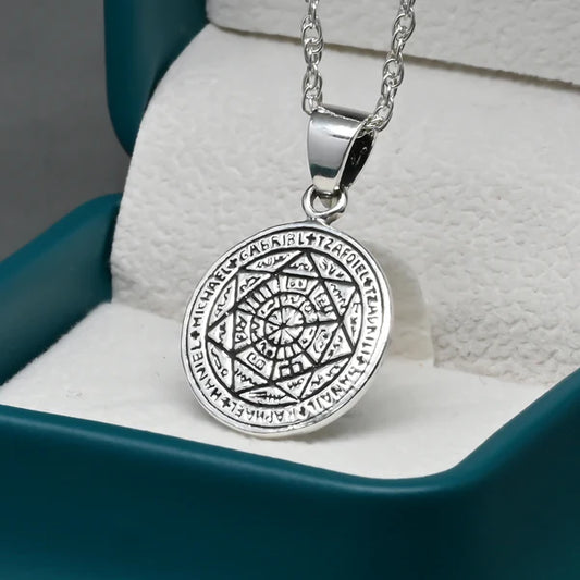 Colgante 7 arcangeles en plata 925