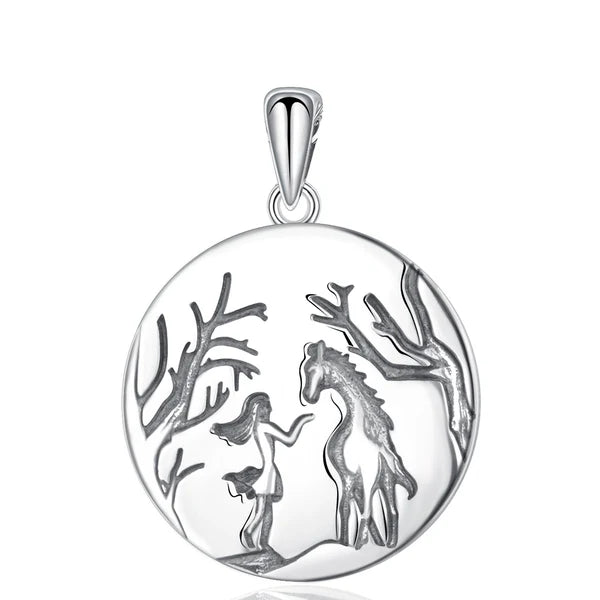 Colgante caballo en plata 925