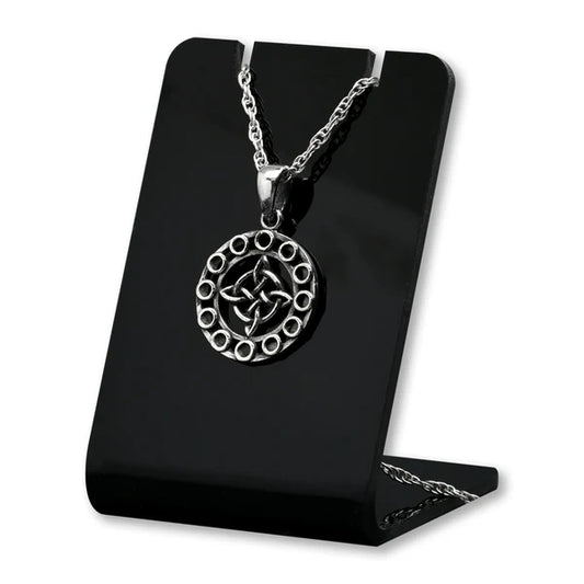Colgante nudo de brujas ciclo lunar en plata 925