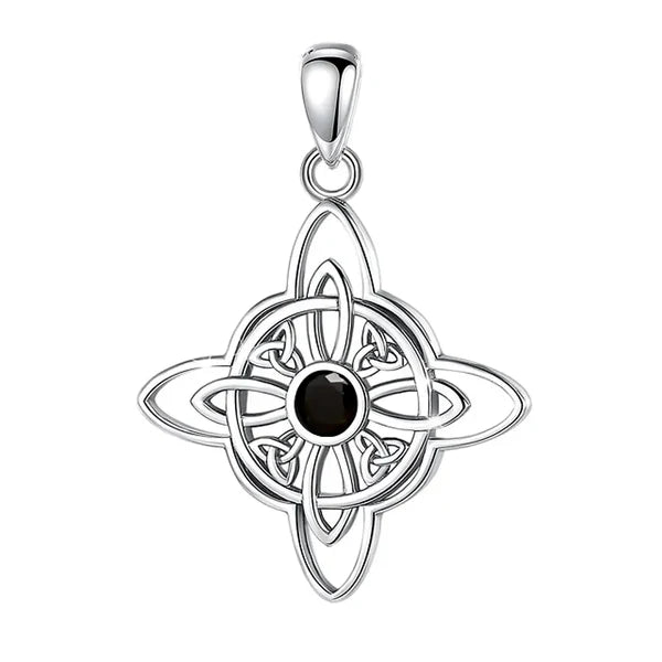 Colgante nudo de brujas en plata 925
