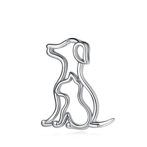 Colgante de perro en plata 925
